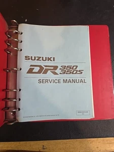 Suzuki DR350 DR350S 1990-1993 manual de reparación de taller de motocicletas 1991 1992 - Imagen 1 de 2