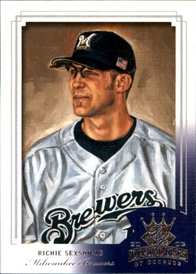 Richie Sexson 2003 Donruss Diamond Kings #114 Brewers FREE SHIPPING AutographDen - Image 1 of 2