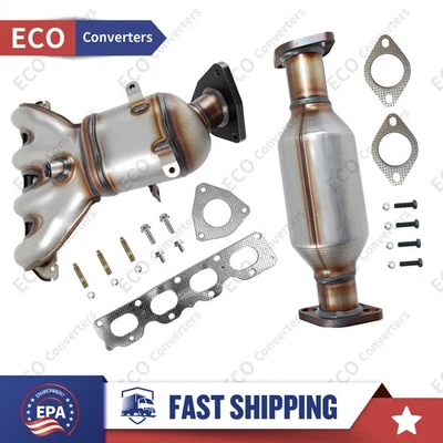 Exhaust Manifold &Rear Catalytic Converter For 2009-2011 Chevrolet Aveo 1.6L EPA - Image 1 of 4