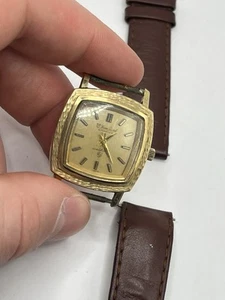 Vintage Lucien Piccard Seashark 10k Wrist Watch - Picture 1 of 3
