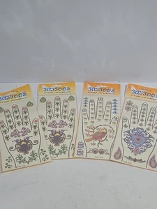 Hand And Body Temporary Tattoos 4 Pack - Picture 1 of 4