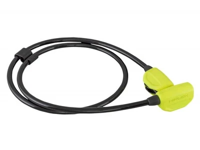 Hiplok POP Wearable Cable Lock 10mm Steel Cable Adjustable 130cm Diameter Yellow - Image 1 of 4