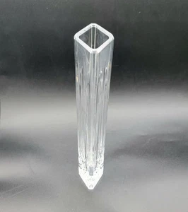 Jarrón Waterford Lismore en forma de diamante de 10" de cristal transparente hecho en Irlanda - Imagen 1 de 18