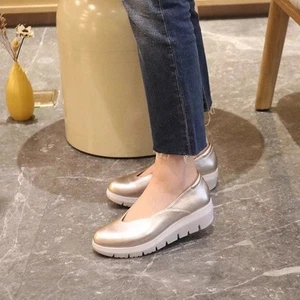 New Women's Slip On Casual Shoes Platform Loafers Comfort Chunky Pumps Walking - Picture 1 of 8
