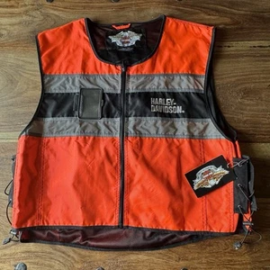 Harley Davidson Weste Gr. 3XL Warnschutz Orange Reflektierend Sicherheit XXXL - Bild 1 von 8