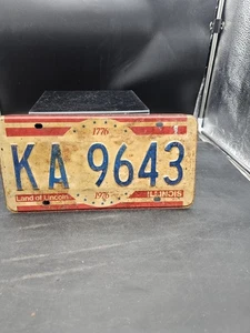 1976 Illinois License Plate KA 9643 - Picture 1 of 4
