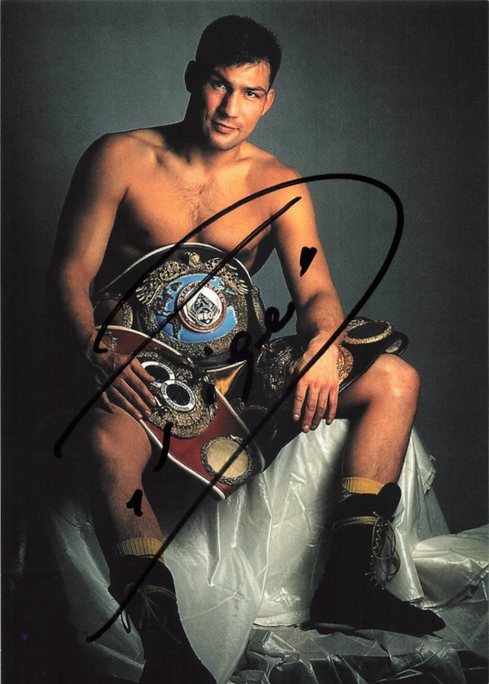 Dariusz "Tiger" Michalczewski, Originalautogramm, alte Autogrammkarte, Boxen - Bild 1 von 1