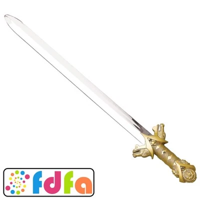 Bristol Novelty Medieval Ancient Fairytale Knight Sword Accessory New - Image 1 of 3
