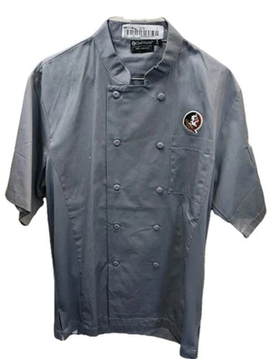 Set of 2 Chef Works Men's Shirts Sz S Gray Vent Mesh FL State Logo Shirts! - Image 1 of 4