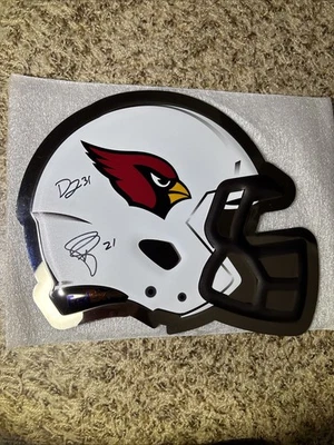 Placa Casco Patrick Peterson David Joanson Firmado Autógrafo Cardenales de Arizona Foto 1 de 4