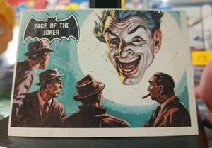 1966 Topps Batman Black Bat Set Break #9 Face of the Joker - Bild 1 von 2