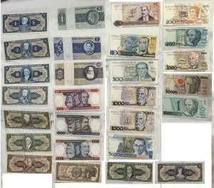 Brazil 27 piece set All Different XF AU UNC cruzeiros cruzados reais - Picture 1 of 1