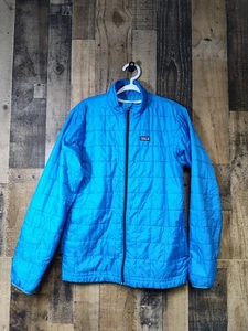 Patagonia Youth Size 2XL 16-18 Down Insulated Sweater Puffer Jacket Blue - Picture 1 of 16
