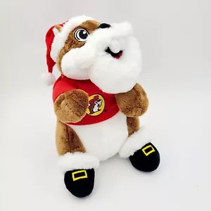 NEW Buc-ee's Santa Beaver Holiday Christmas Hat 10" Plush Stuffed Animal Bucees - Picture 1 of 6