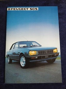 Peugeot 505 GL GR GTI GLD GTD Turbo Prospekt 1984 - Picture 1 of 11