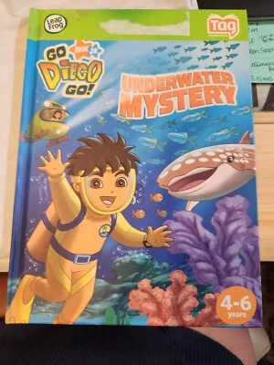 Go Diego Go! Underwater Mystery Leap Reader Tag Book Hardcover Interactive Nick - Image 1 of 2