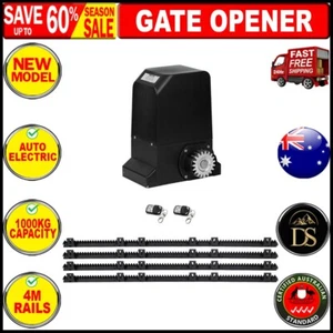 LockMaster Electric Sliding Gate Opener 1000KG Automatic Motor Remote Rail 4M - Picture 1 of 11
