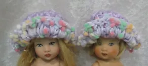Made to fit Ellery & Riley Kish, Crochet HAT #15 Yellow Lemonade Handmade CAP - Picture 1 of 2