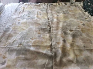 Pair JCPenney Home Sheer Grommet Curtain 50 x 108 Panels Shades Of Yellow-Gray - Picture 1 of 6