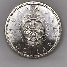 1964 (1864-) Canadian $1 Confederation Meetings Commemorative Silver Dollar Coin