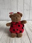 Russ Love Bug Valentines 4" Bear Ladybug beanie