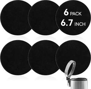 6 Pack Filters for Compost Pails Countertop Bin Replacement, Activated Charcoal - Picture 1 of 7