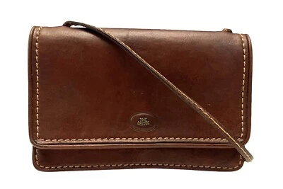 Bolso Bandolera THE BRIDGE FIRENZE Vintage Cuero Marrón Italia Foto 1 de 4