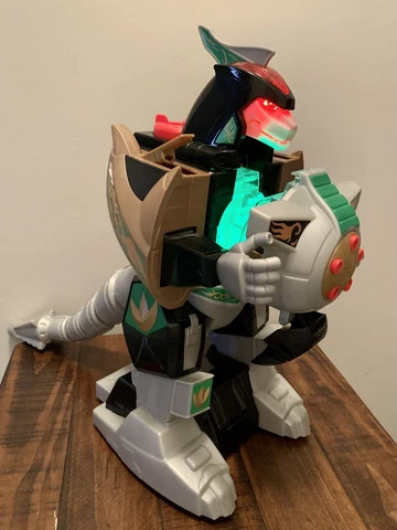 Mighty Morphin Power Rangers Green Bandai Dragonzord 2015 Mattel MEGAZORD Cover