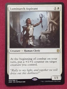 Magic The Gathering ZENDIKAR RISING LUMINARCH ASPIRANT white card MTG - Imagen 1 de 2