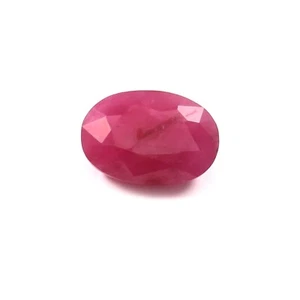 4.00 CT Johnson Mines Heated Natural CERTIFIED Ruby Oval Loose Gemstone Cut - Picture 1 of 5