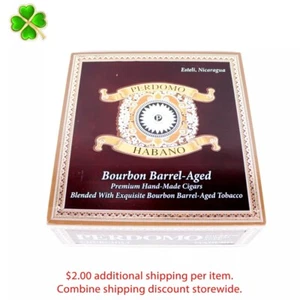 Perdomo Churchill Maduro Habano Empty Wood Cigar Box 8" x 7.75" x 3" - Picture 1 of 12