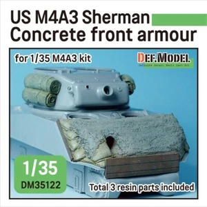 US M4A3 Sherman Concreto Blindaje Frontal para 1/35 M4A3 Kit, DEF Modelo DM35122, 1/35 - Imagen 1 de 7