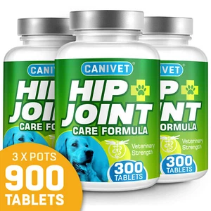 3 Tubs OFFER| CANIVET Dog Joint Supplement 300 Tablets UK MADE | - Picture 1 of 9
