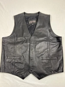 Chaleco de cuero negro para hombre Wilsons The Leather Expert - L - Imagen 1 de 7