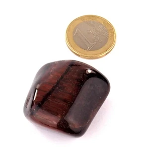 Tigerauge rot XXL Trommelstein Ø 38 mm A - Qualität Handschmeichler Glück 818 - Bild 1 von 1