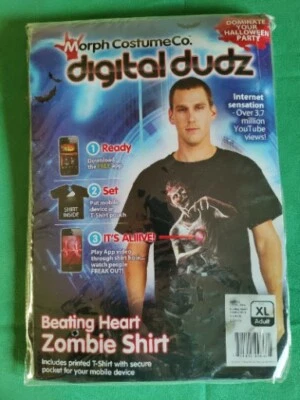 Morph Costume Co. Digital Dudz Men's Beating Heart Zombie Shirt Size Extra Large - Image 1 of 4