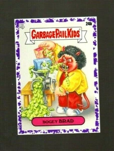 2020 Garbage Pail Kids 35th Anniversary Purple Border "BOGEY BRAD" 24b Sticker - Picture 1 of 1