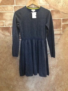 JOHNNIE B BODEN Pulloverkleid Mädchen dunkelblau & silber S Small - Bild 1 von 8