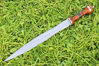 Espada romana Gladius pronta para batalha espada medieval espada feita à mão espada com bainha - Imagem 1 de 4