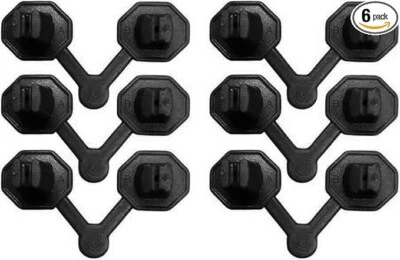 Kraken Bond FastCoat Insulation Nozzle, Horizontal & Vertical Use 6 Pack - Black