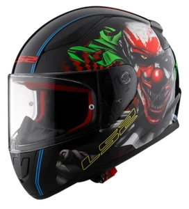 LS2 Rapid II Happy Dreams Full Face Motorcycle Helmet Gloss Black Large - Picture 1 of 5
