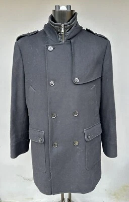 Oliver Sweeney Men’s Wool/Cashmere Double Breasted Pea Coat Size Large - Image 1 of 4