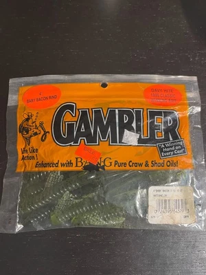 Señuelos de jugador 4" Baby Bacon Rind Davy Hite 1999 cebo ganador 8ct elige el color Foto 1 de 2