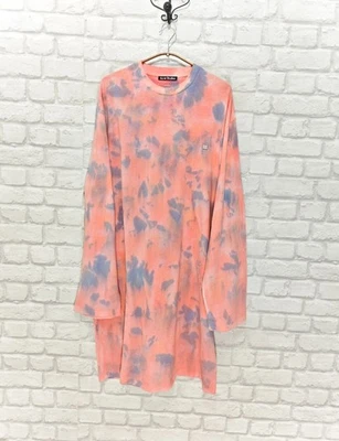ACNE Studios Salmon Pink Tye Die Dress Oversized size S/M - Image 1 of 4