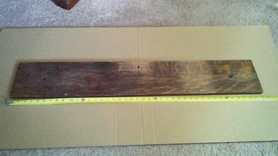 Антикварный ящик из тигрового дуба спереди 42x7x3/4 проект/знак/искусство/ремесла - Изображение 1 из 3