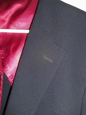 (BA247) MINT / NEW Ibiza LIGHT WOOL Seersucker BLACK LIGHT BLAZER - 44 R - Image 1 of 4