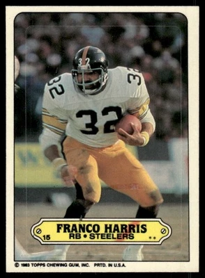 1983 Topps - Stickers Franco Harris #15 - Image 1 of 2