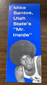 RARE 1977-78 NCAA Basketball Utah State Aggies Mike Santos Advertising Insert - Picture 1 of 4