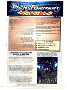 TFCC: Fan Club Newsletter numero ottobre/novembre 2006 NUOVO MAI LETTO Botcon - Foto 1 di 1