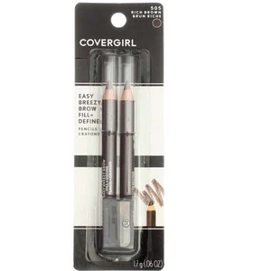 CoverGirl Easy Breezy Brow Fill + Define Water Resistant Pencil, Rich Brown 5... - Picture 1 of 2